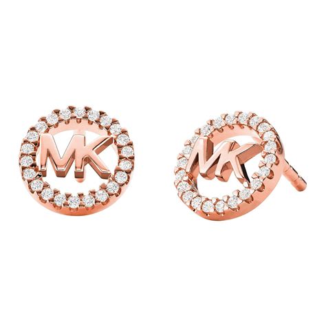 michael kors rose gold tone star stud earrings|Michael Kors mk stud earrings.